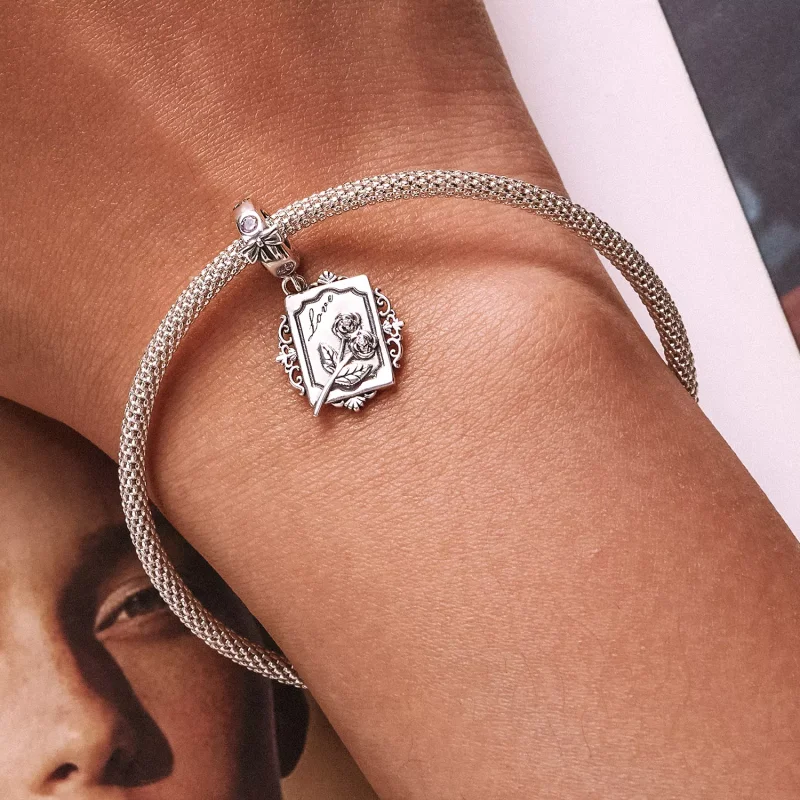 (immagine per) Charm Pendente tipo Pandora Invito Rosa - SCC2262 - Visualizza 7