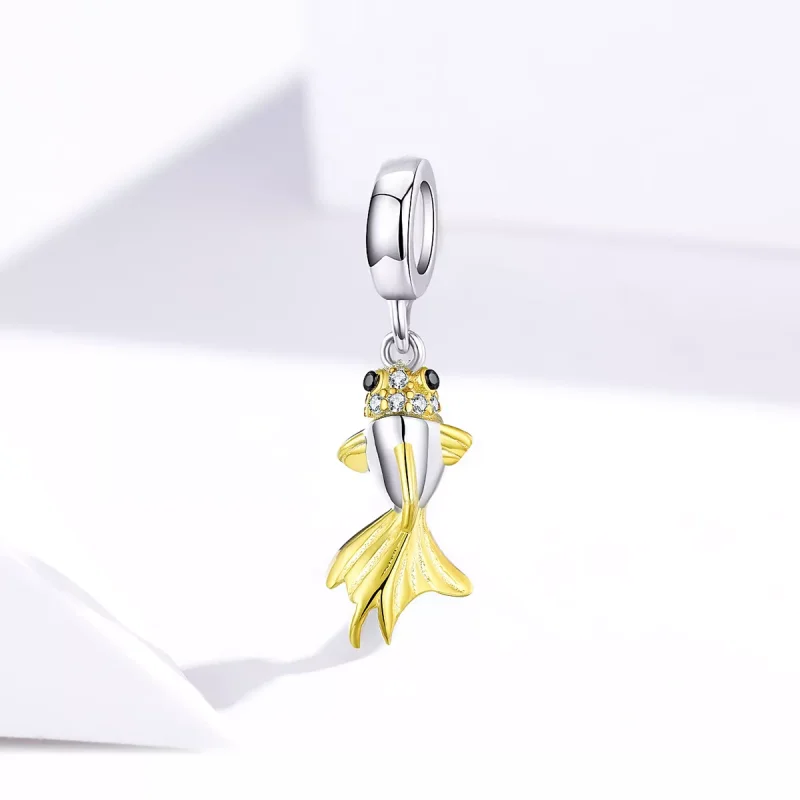 (immagine per) Charm Pendente tipo Pandora Koi d'oro - BSC127 - Visualizza 2
