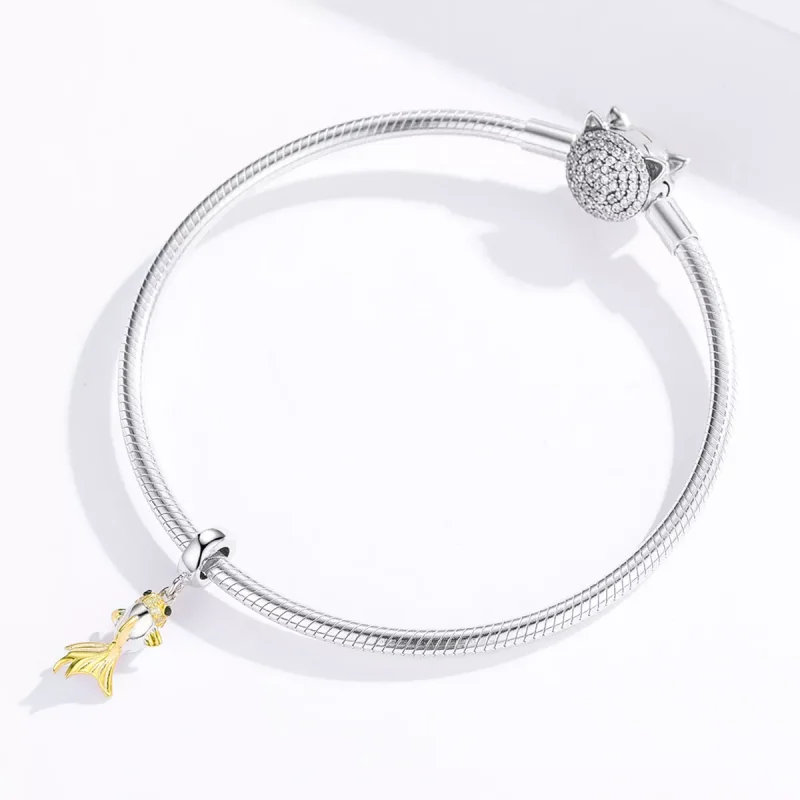 (immagine per) Charm Pendente tipo Pandora Koi d'oro - BSC127 - Visualizza 3