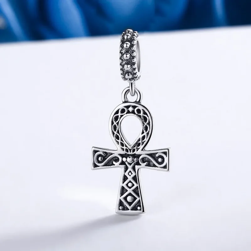 (immagine per) Charm Pendente tipo Pandora La croce del potere della fede retrò - SCC185 - Visualizza 3