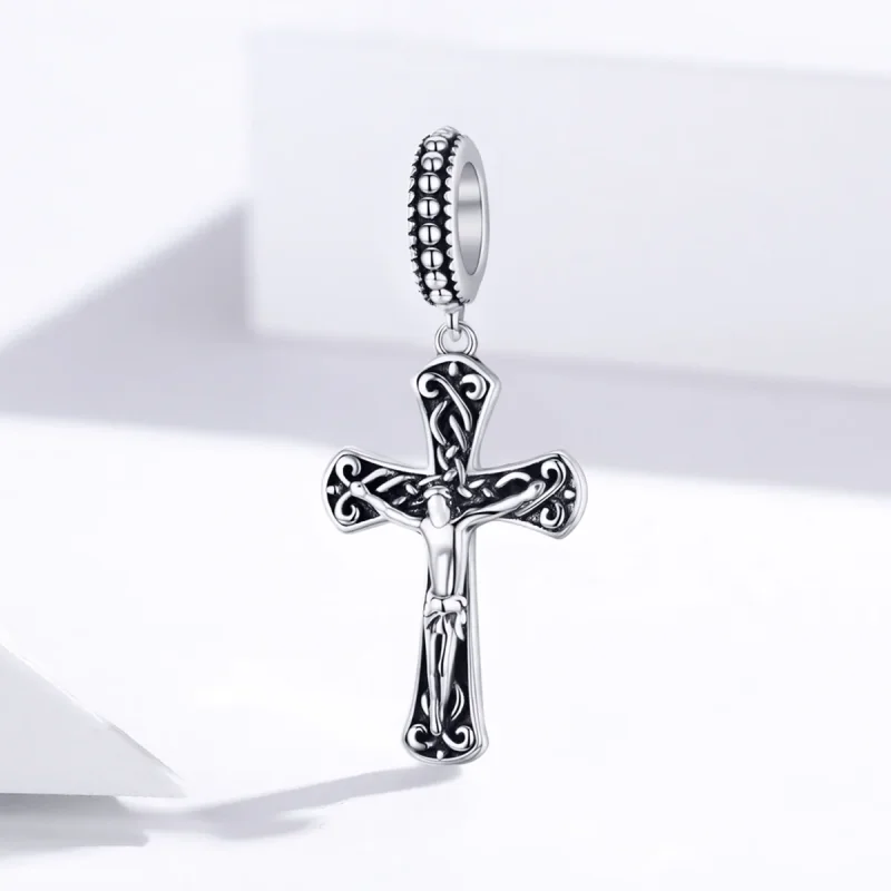 (immagine per) Charm Pendente tipo Pandora La Croce di Gesù - SCC1407 - Visualizza 2