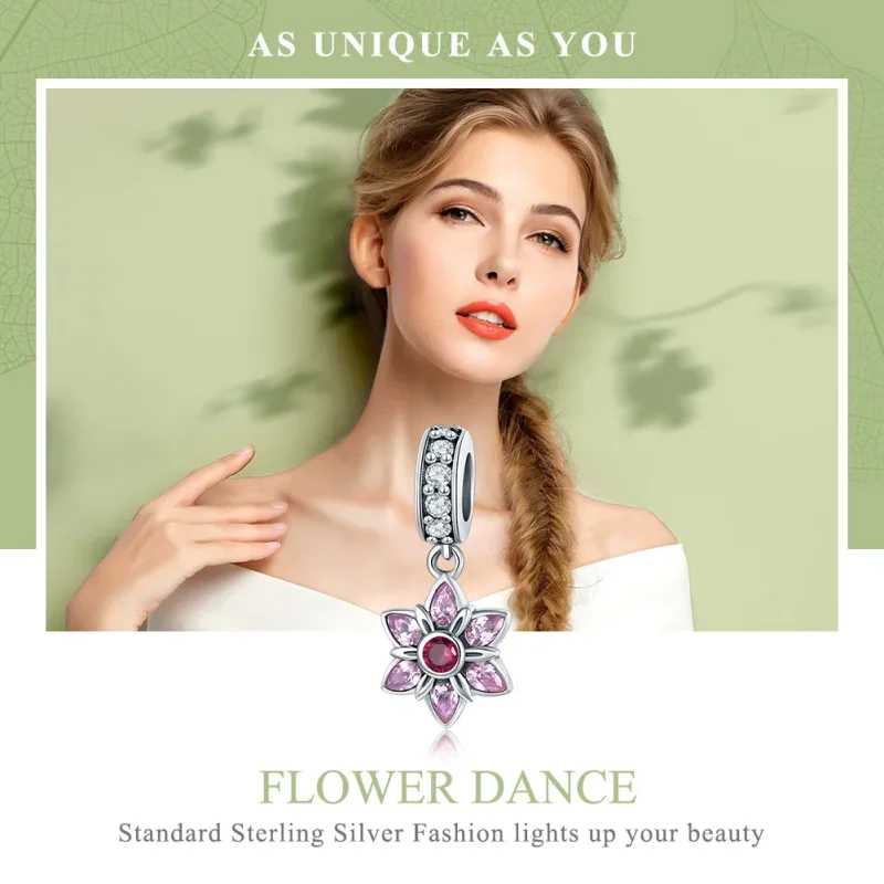 (immagine per) Charm Pendente tipo Pandora La danza dei fiori - SCC840 - Visualizza 6