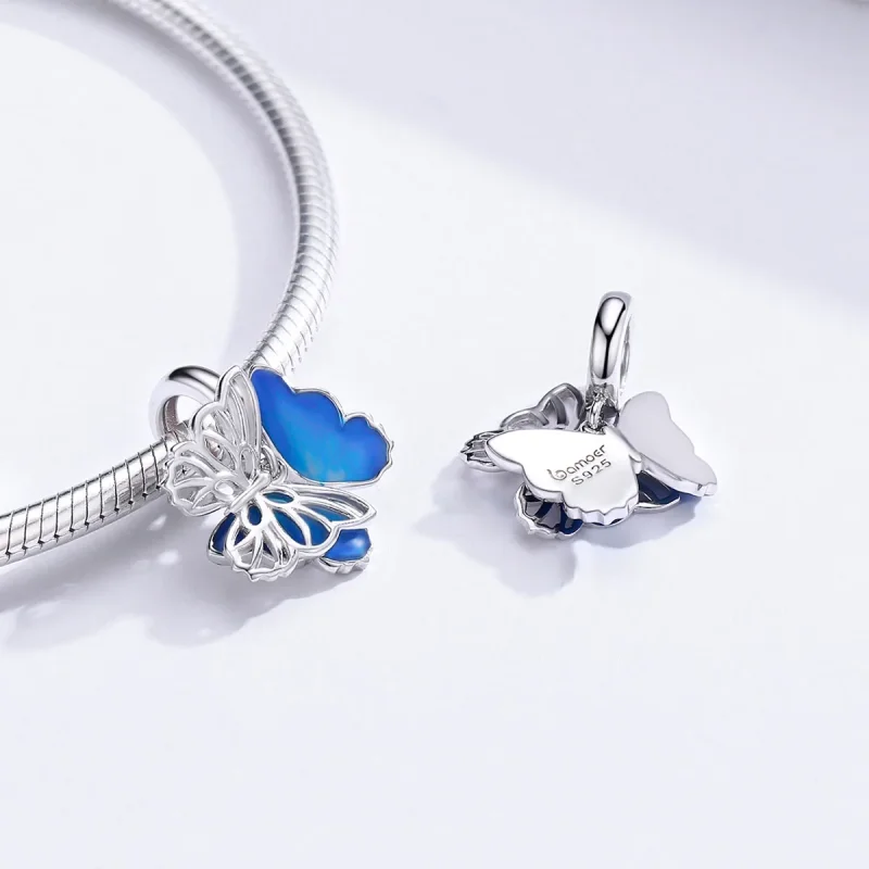 (immagine per) Charm Pendente tipo Pandora La farfalla - BSC149 - Visualizza 4