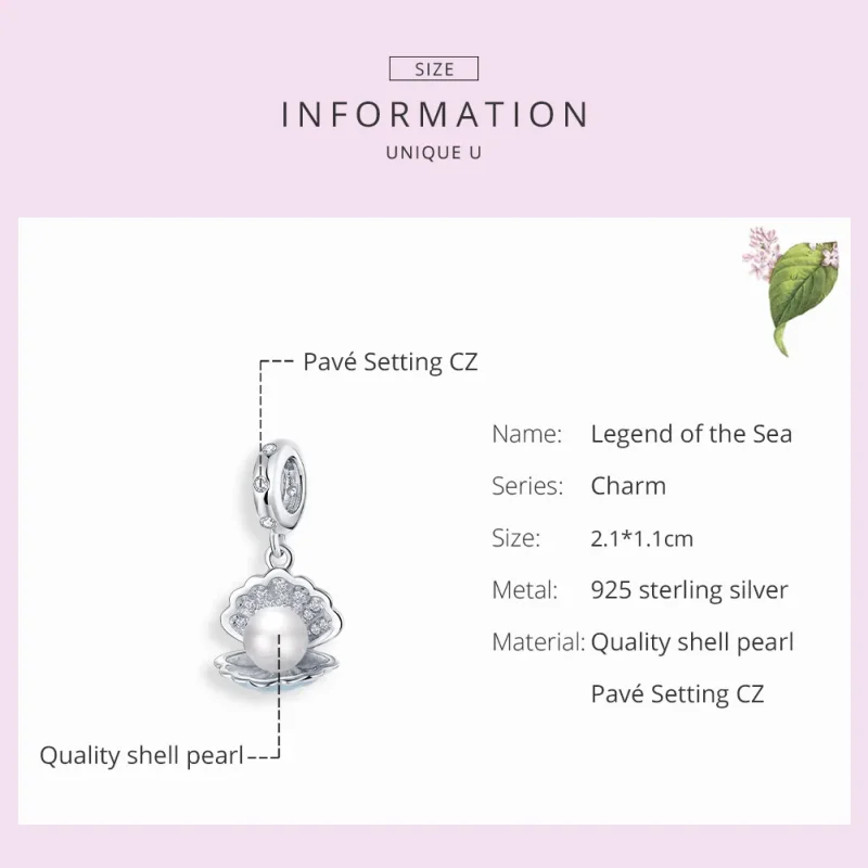 (immagine per) Charm Pendente tipo Pandora La leggenda del mare - BSC242 - Visualizza 7