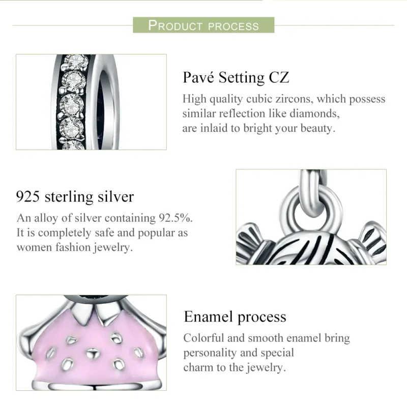 (immagine per) Charm Pendente tipo Pandora La vita perfetta è dolce - SCC543 - Visualizza 6