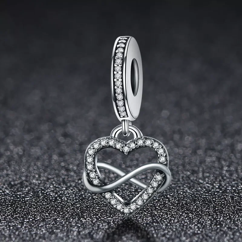 (immagine per) Charm Pendente tipo Pandora L'amore non conosce limiti - SCC261 - Visualizza 2