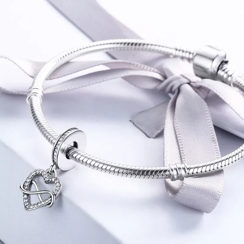 (immagine per) Charm Pendente tipo Pandora L'amore non conosce limiti - SCC261 - Visualizza 5