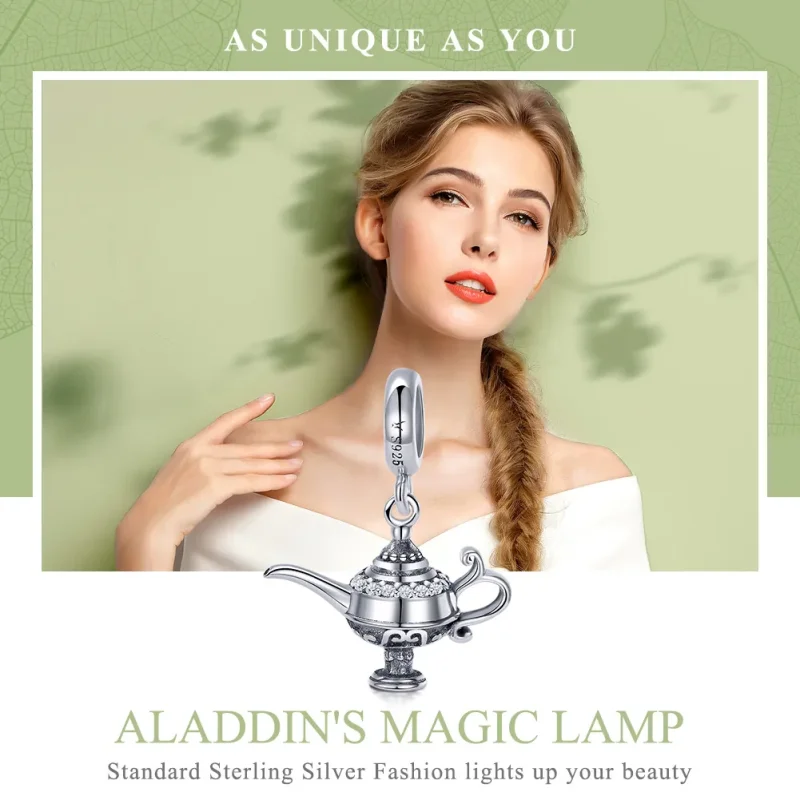 (immagine per) Charm Pendente tipo Pandora Lampada di Aladino - SCC703 - Visualizza 6