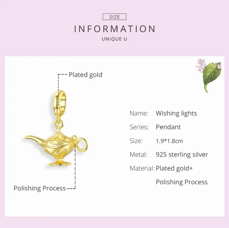 (immagine per) Charm Pendente tipo Pandora Lampada magica - SCC1819 - Visualizza 7