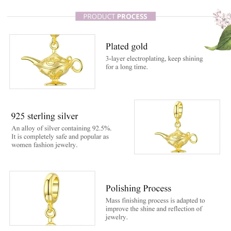 (immagine per) Charm Pendente tipo Pandora Lampada magica - SCC1819 - Visualizza 8