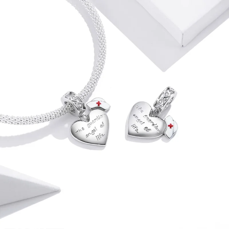 (immagine per) Charm Pendente tipo Pandora L'angelo custode della vita - BSC307 - Visualizza 4