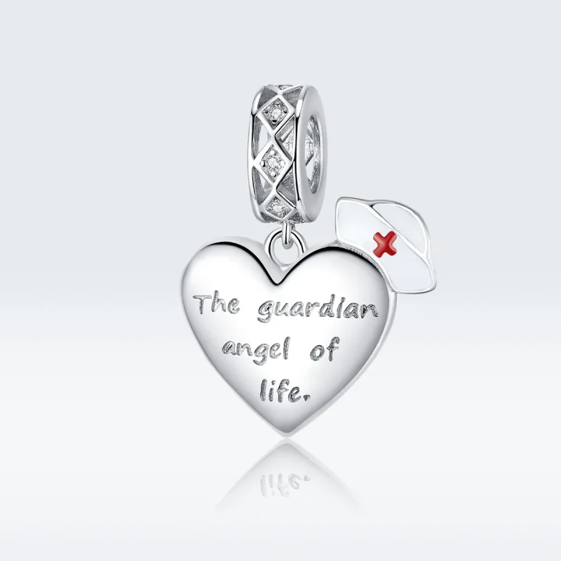 (immagine per) Charm Pendente tipo Pandora L'angelo custode della vita - BSC307 - Visualizza 5
