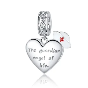 (immagine per) Charm Pendente tipo Pandora L'angelo custode della vita - BSC307
