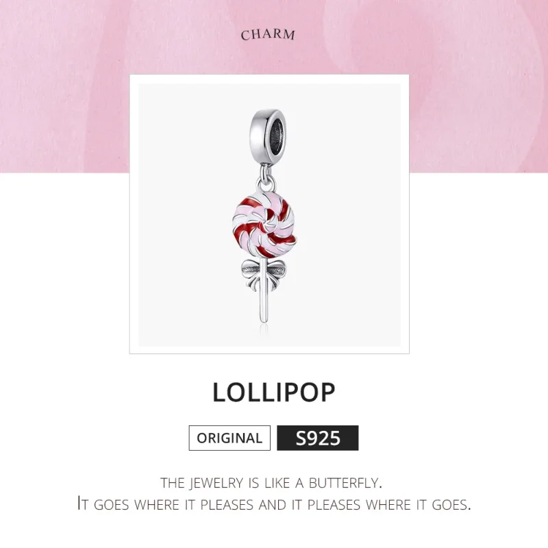 (immagine per) Charm Pendente tipo Pandora Lecca-lecca - SCC1491 - Visualizza 6
