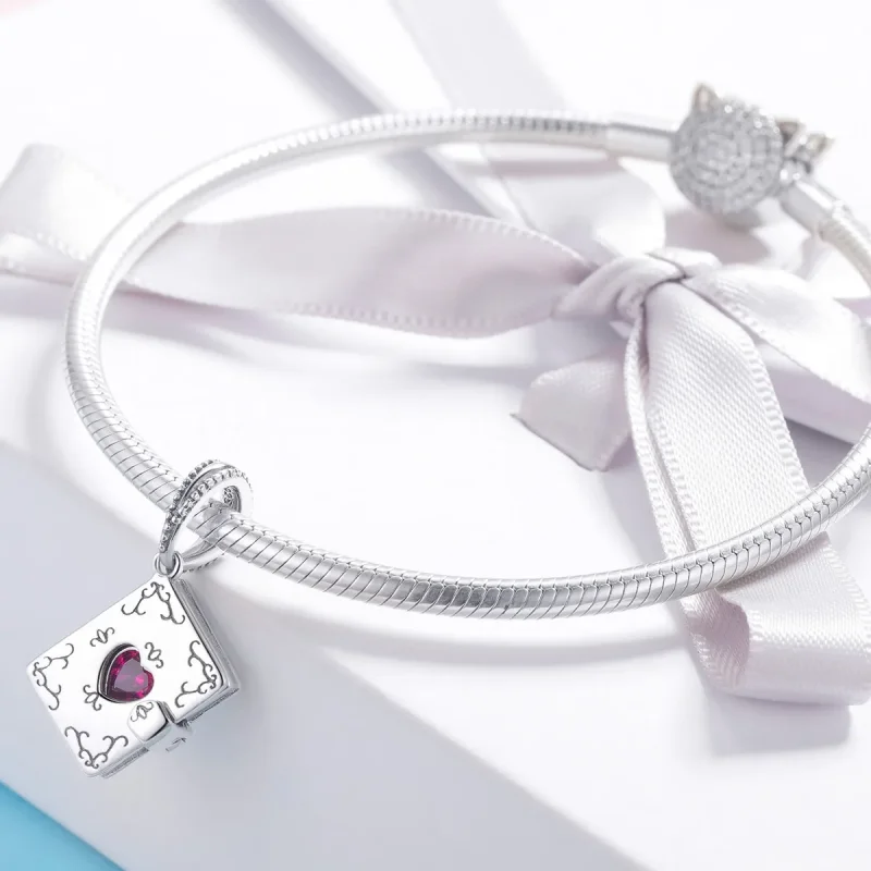 (immagine per) Charm Pendente tipo Pandora Lettera d'amore - SCC980 - Visualizza 3