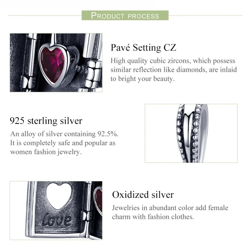 (immagine per) Charm Pendente tipo Pandora Lettera d'amore - SCC980 - Visualizza 7