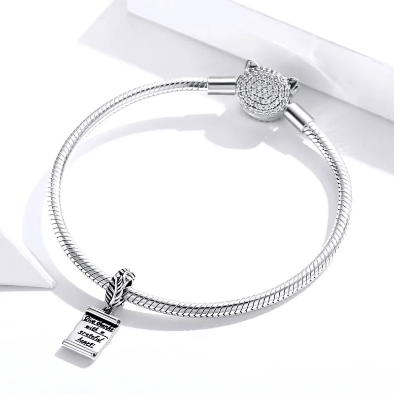 (immagine per) Charm Pendente tipo Pandora Lettera scritta a mano - SCC1605 - Visualizza 3