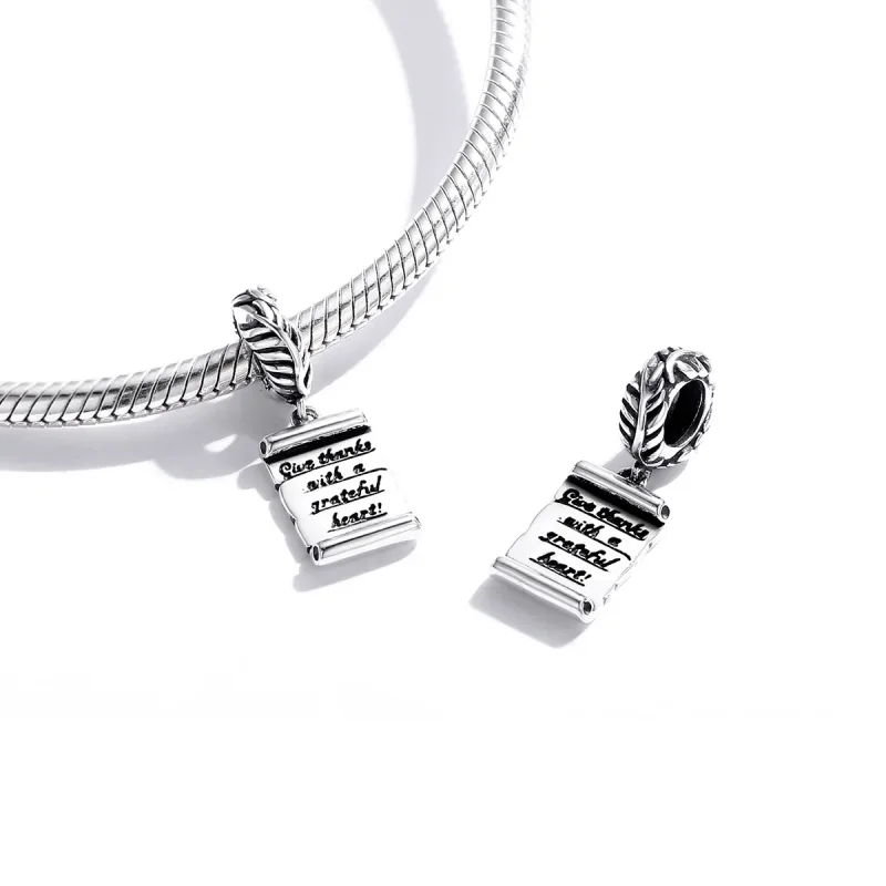 (immagine per) Charm Pendente tipo Pandora Lettera scritta a mano - SCC1605 - Visualizza 4