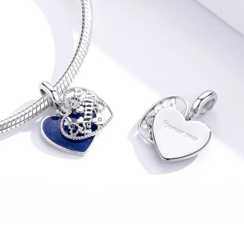 (immagine per) Charm Pendente tipo Pandora Lettere di famiglia - BSC293 - Visualizza 2