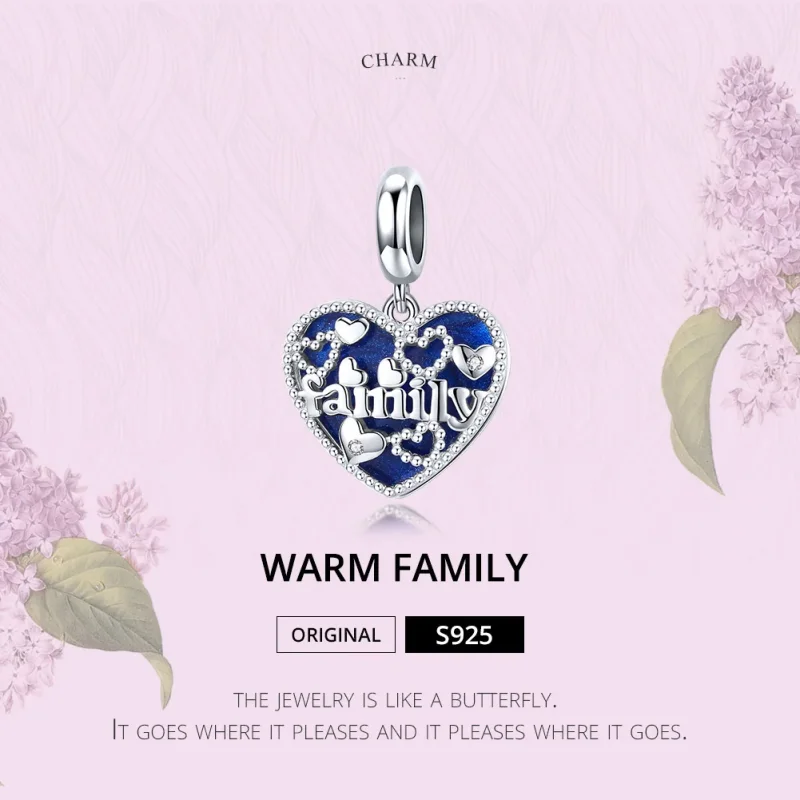 (immagine per) Charm Pendente tipo Pandora Lettere di famiglia - BSC293 - Visualizza 6
