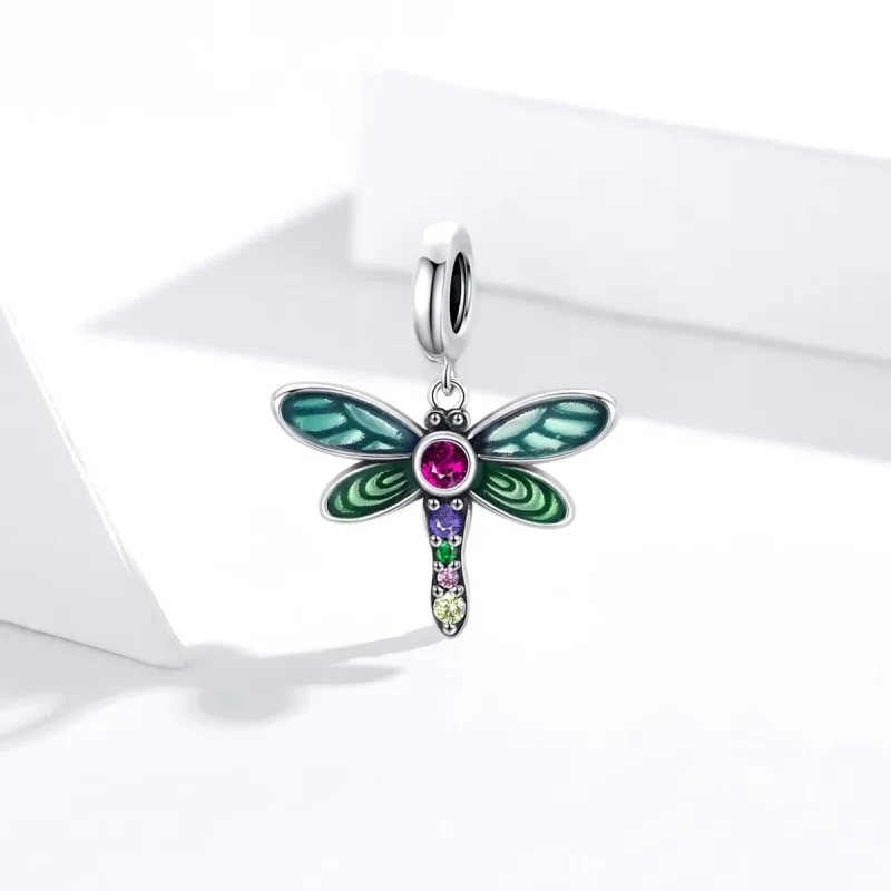 (immagine per) Charm Pendente tipo Pandora Libellula brillante - SCC1706 - Visualizza 2