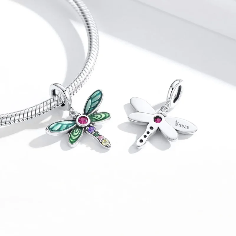 (immagine per) Charm Pendente tipo Pandora Libellula brillante - SCC1706 - Visualizza 4