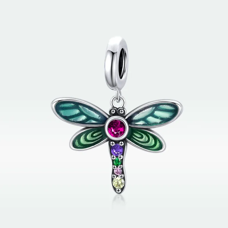 (immagine per) Charm Pendente tipo Pandora Libellula brillante - SCC1706 - Visualizza 5