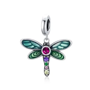 (immagine per) Charm Pendente tipo Pandora Libellula brillante - SCC1706
