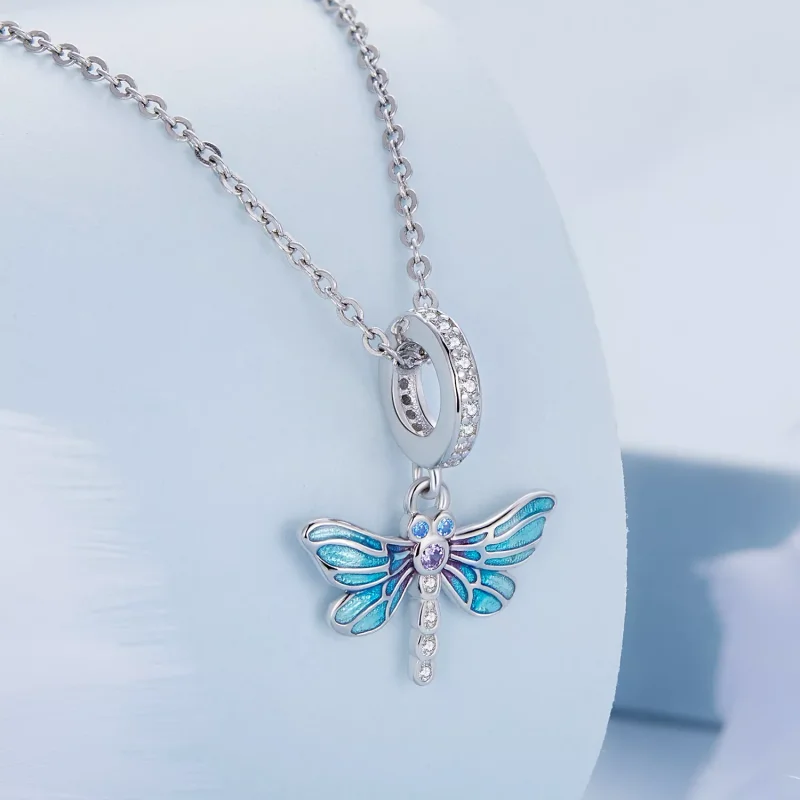 (immagine per) Charm Pendente tipo Pandora Libellula - BSC665 - Visualizza 2