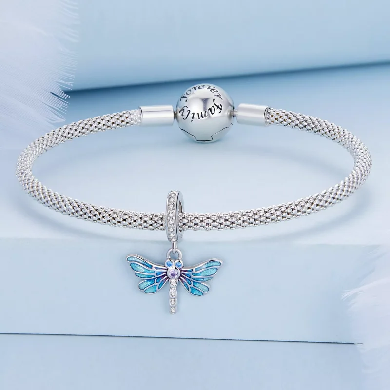 (immagine per) Charm Pendente tipo Pandora Libellula - BSC665 - Visualizza 3