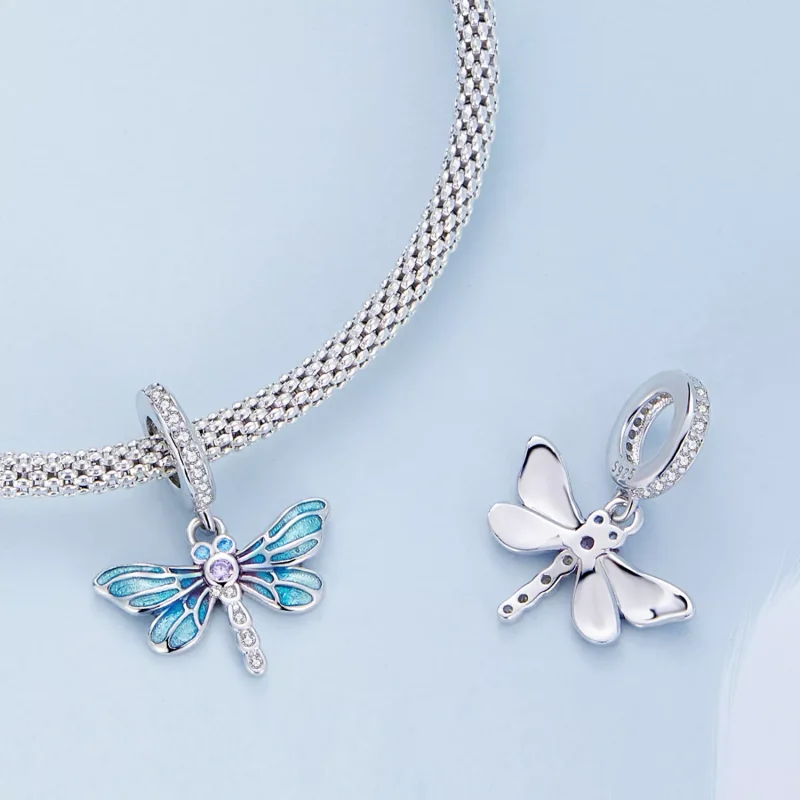 (immagine per) Charm Pendente tipo Pandora Libellula - BSC665 - Visualizza 4