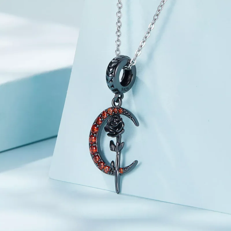 (immagine per) Charm Pendente tipo Pandora Luna Rosa - SCC2384 - Visualizza 2