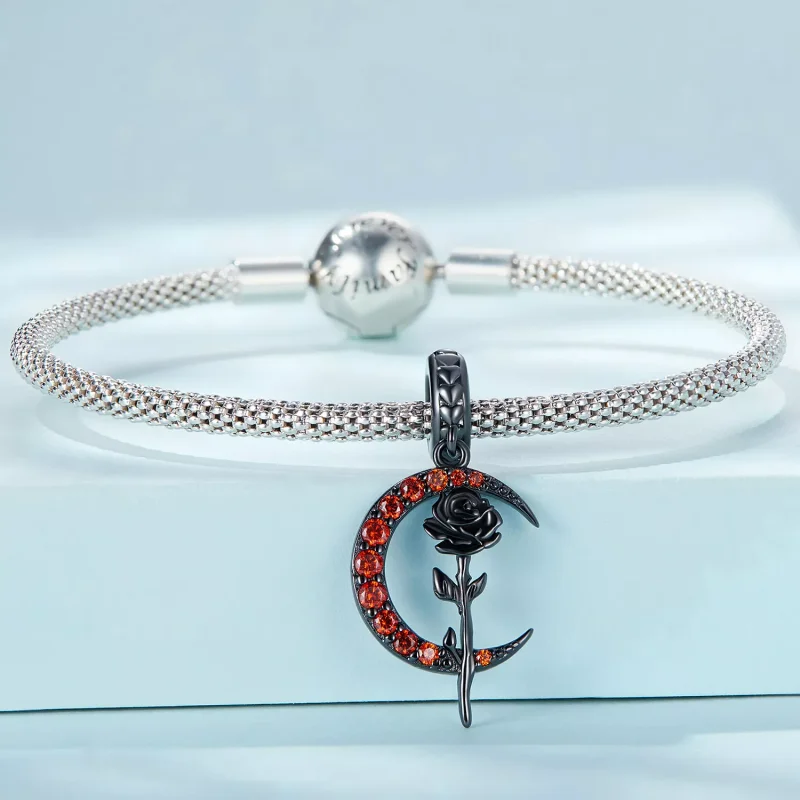 (immagine per) Charm Pendente tipo Pandora Luna Rosa - SCC2384 - Visualizza 3