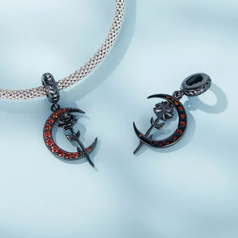 (immagine per) Charm Pendente tipo Pandora Luna Rosa - SCC2384 - Visualizza 4