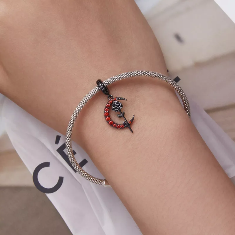 (immagine per) Charm Pendente tipo Pandora Luna Rosa - SCC2384 - Visualizza 5