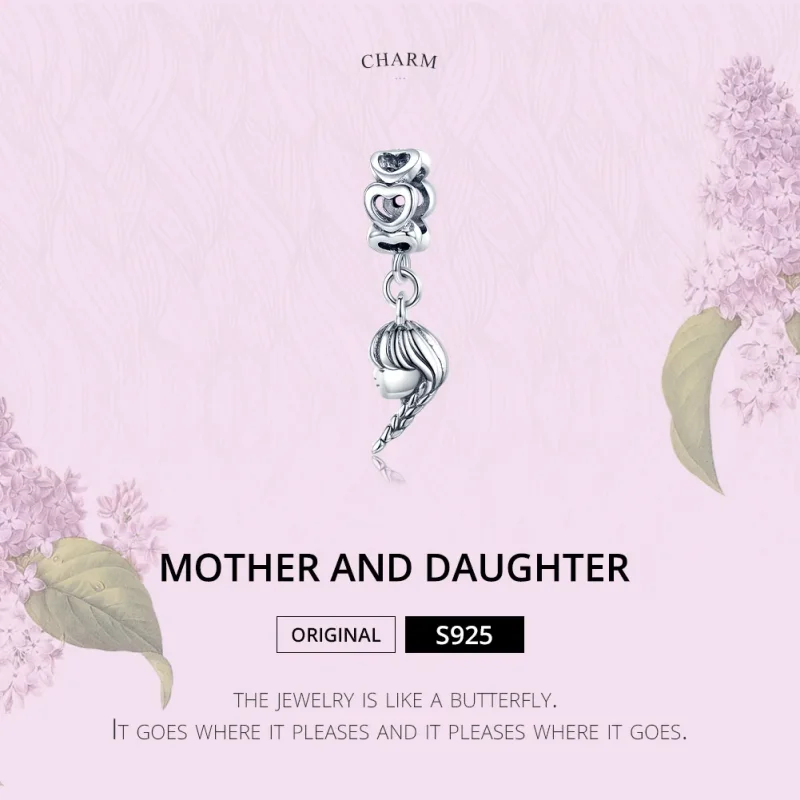 (immagine per) Charm Pendente tipo Pandora Madre e figlia - BSC276 - Visualizza 6