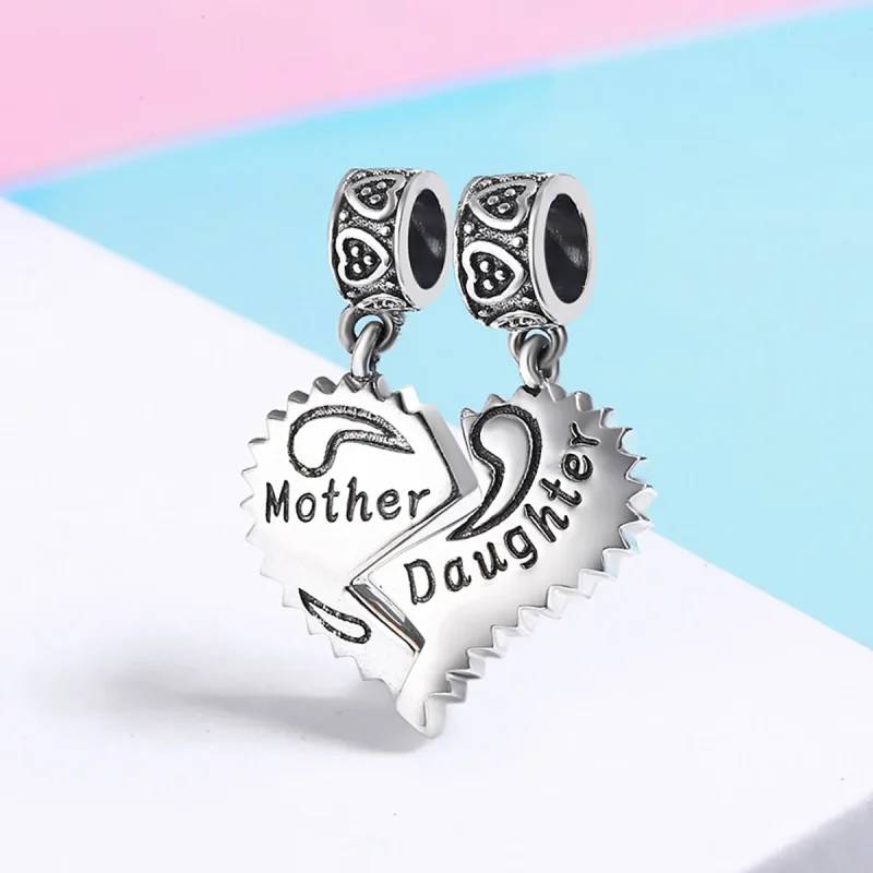 (immagine per) Charm Pendente tipo Pandora Madre e figlia - SCC427 - Visualizza 3