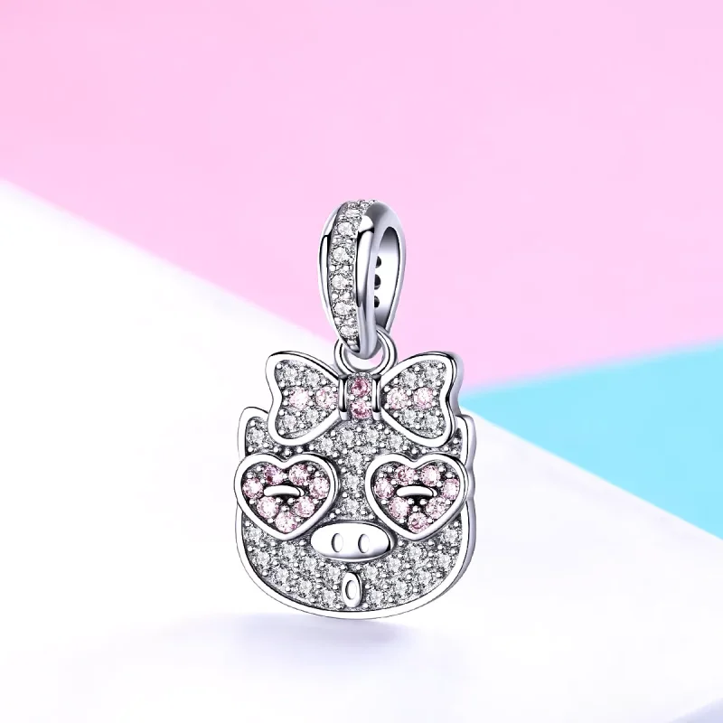 (immagine per) Charm Pendente tipo Pandora Maiale Di Zucchero - BSC071 - Visualizza 2