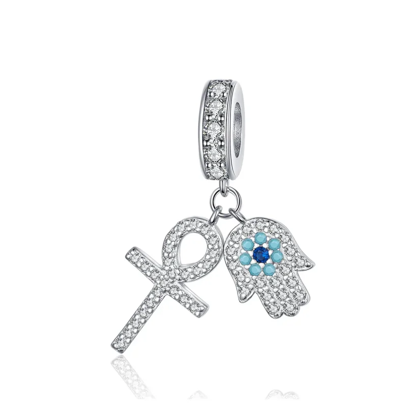 (immagine per) Charm Pendente tipo Pandora Mano di Fatima - BSC084 - Visualizza 5