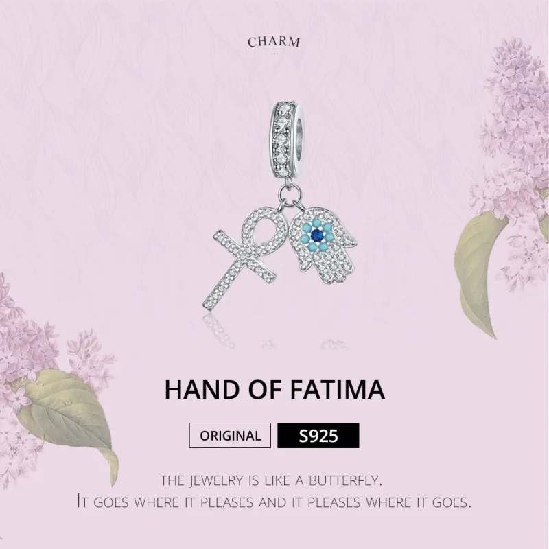 (immagine per) Charm Pendente tipo Pandora Mano di Fatima - BSC084 - Visualizza 6