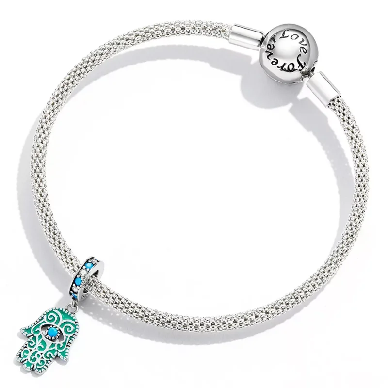 (immagine per) Charm Pendente tipo Pandora Mano di Fatima - BSC593 - Visualizza 4