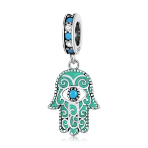 (immagine per) Charm Pendente tipo Pandora Mano di Fatima - BSC593