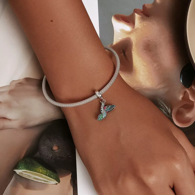 (immagine per) Charm Pendente tipo Pandora Martin pescatore - SCC2126 - Visualizza 5