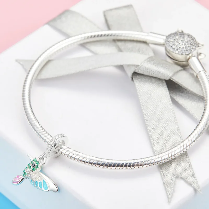 (immagine per) Charm Pendente tipo Pandora Martin pescatore - SCC991 - Visualizza 4