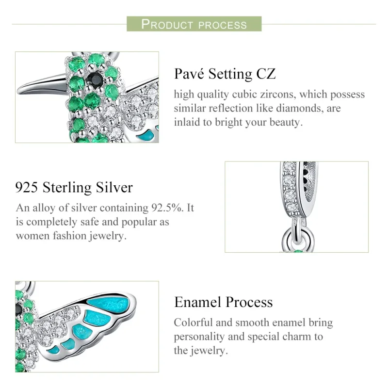 (immagine per) Charm Pendente tipo Pandora Martin pescatore - SCC991 - Visualizza 6