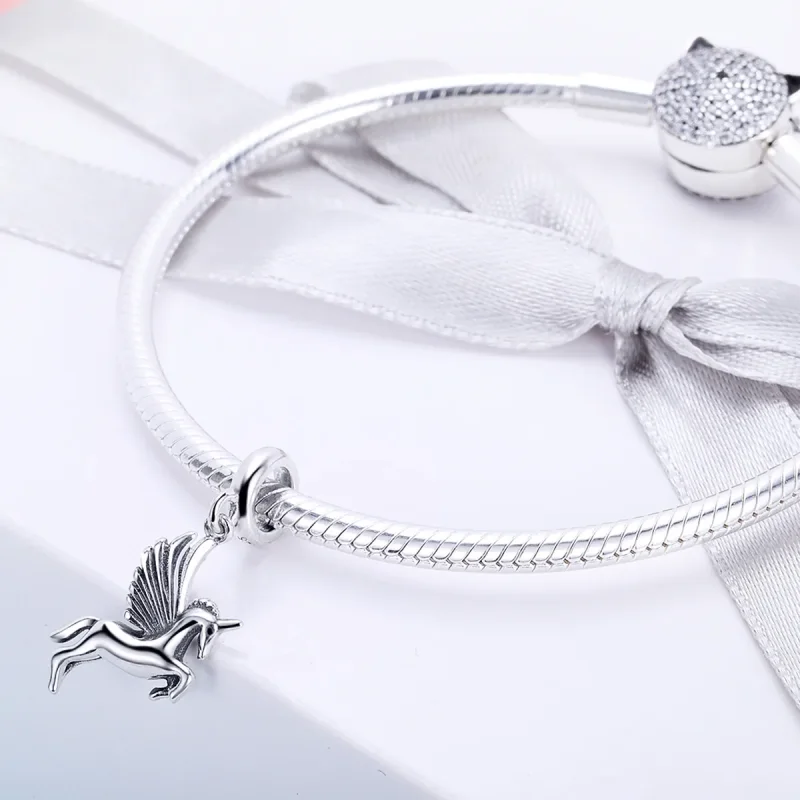 (immagine per) Charm Pendente tipo Pandora Memoria di unicorno - SCC704 - Visualizza 2