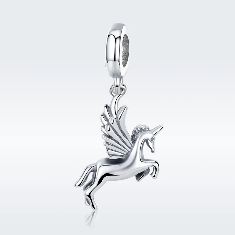 (immagine per) Charm Pendente tipo Pandora Memoria di unicorno - SCC704 - Visualizza 3
