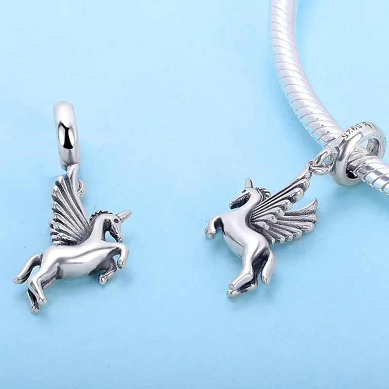 (immagine per) Charm Pendente tipo Pandora Memoria di unicorno - SCC704 - Visualizza 5