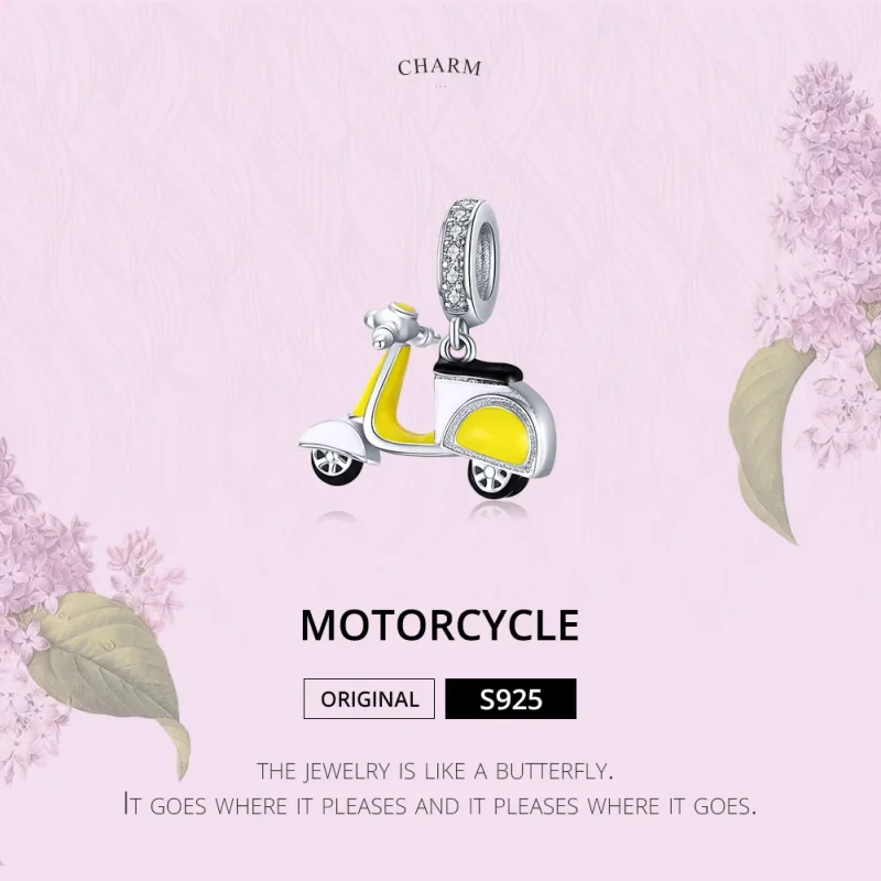(immagine per) Charm Pendente tipo Pandora Motociclo - BSC136 - Visualizza 6