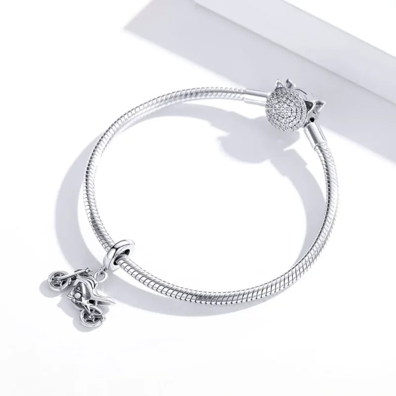 (immagine per) Charm Pendente tipo Pandora Motociclo - SCC1712 - Visualizza 3